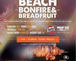 Beach Bonfire & Breadfruit at Hilton Barbados